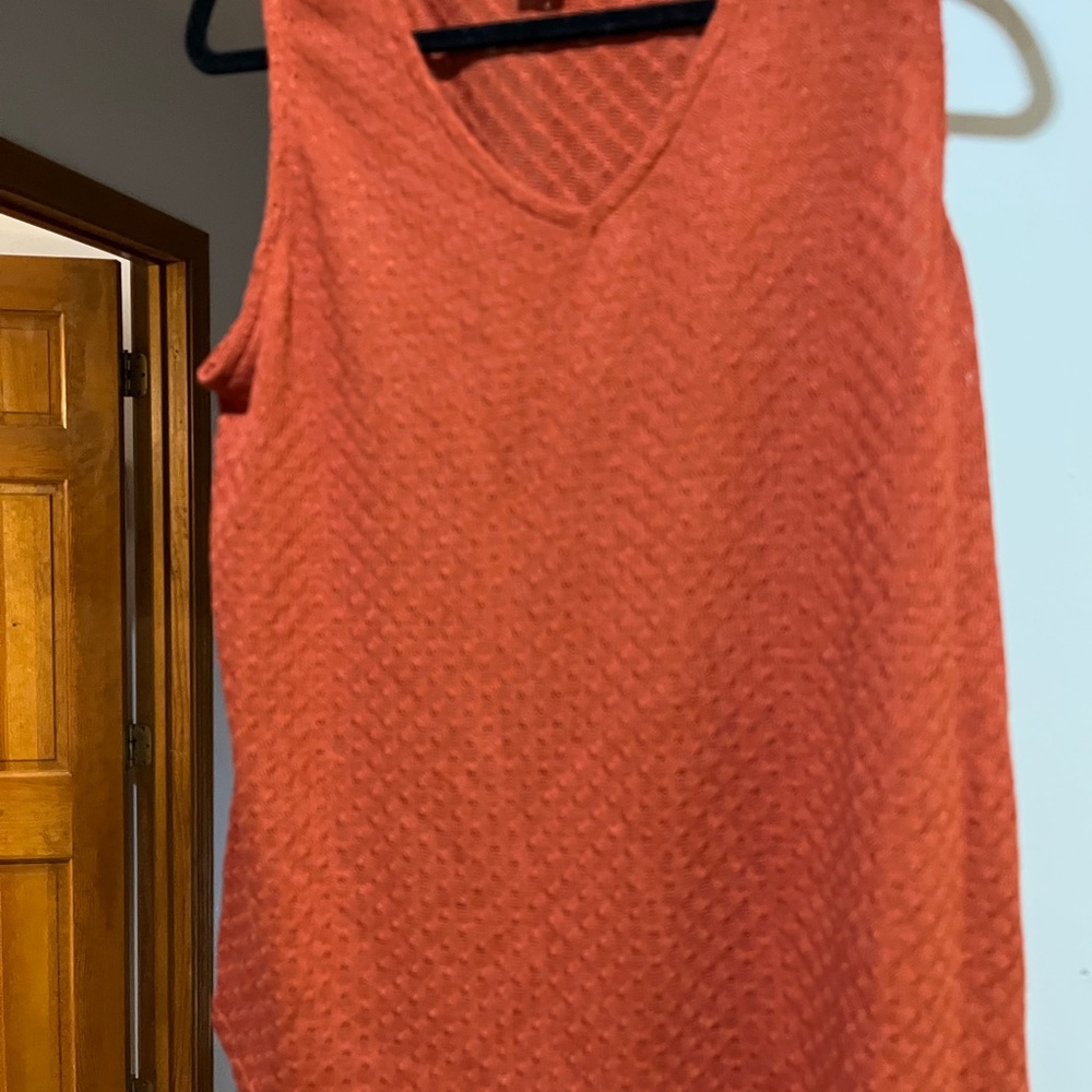 Liz Claiborne Pink Sleeveless Tank Top V-Neck